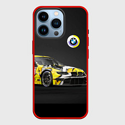 Чехол для iPhone 14 Pro BMW Motorsport - Racing team, цвет: 3D-красный