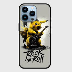 Чехол для iPhone 14 Pro Пикачу рокер, цвет: 3D-черный