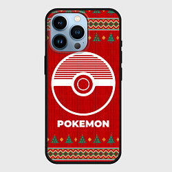 Чехол для iPhone 14 Pro Pokemon new year, цвет: 3D-черный