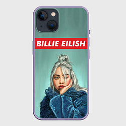 Чехол для iPhone 14 Billie Eilish, цвет: 3D-серый