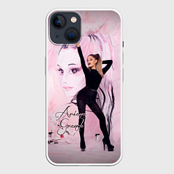 Чехол для iPhone 14 Ariana Grande, цвет: 3D-белый