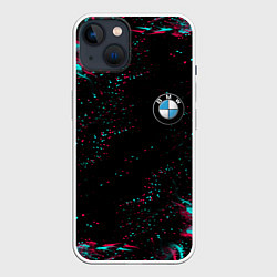 Чехол для iPhone 14 BMW, цвет: 3D-белый