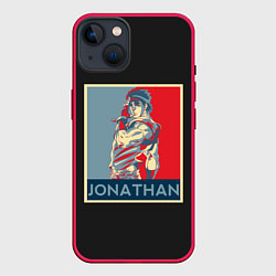 Чехол для iPhone 14 Jonathan JoJo, цвет: 3D-малиновый