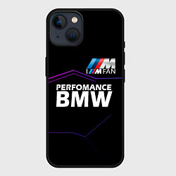Чехол для iPhone 14 BMW фанат, цвет: 3D-черный