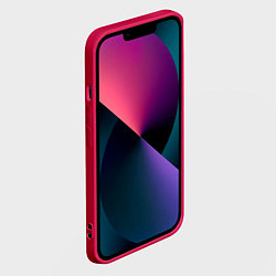 Чехол для iPhone 14 Поцелуи камуфляж, цвет: 3D-малиновый — фото 2