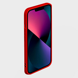 Чехол для iPhone 14 Иллюзия!, цвет: 3D-красный — фото 2