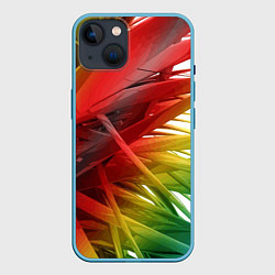 Чехол для iPhone 14 Vanguard pattern 2022, цвет: 3D-голубой