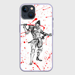 Чехол для iPhone 14 Metal gear rising blood, цвет: 3D-светло-сиреневый