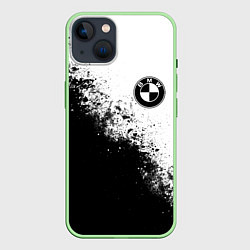 Чехол для iPhone 14 BMW - black and white, цвет: 3D-салатовый