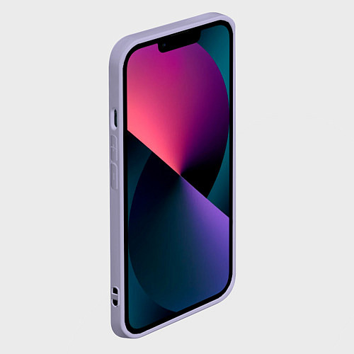 Чехол iPhone 14 Устрашаюший покемон с гитарой / 3D-Светло-сиреневый – фото 2