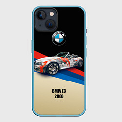 Чехол для iPhone 14 Немецкий родстер BMW Z3, цвет: 3D-голубой