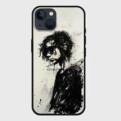 Чехол для iPhone 14 Рисунок карандашом, цвет: 3D-черный