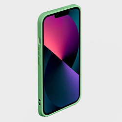 Чехол для iPhone 14 Пикачу на сладкой планете - нейроарт, цвет: 3D-салатовый — фото 2