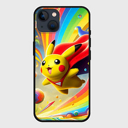 Чехол для iPhone 14 Super Pikachu - ai art fantasy, цвет: 3D-черный