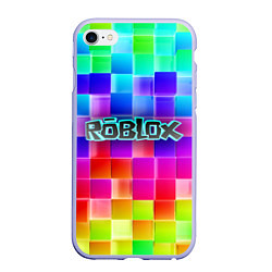 Чехол iPhone 6/6S Plus матовый Роблокс цвета 3D-светло-сиреневый — фото 1