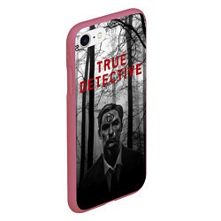 Чехол iPhone 7/8 матовый True Detective: Blackwood, цвет: 3D-малиновый — фото 2
