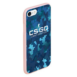 Чехол iPhone 7/8 матовый Cs:go - Cobalt Disruption Ржавый кобальт, цвет: 3D-светло-розовый — фото 2