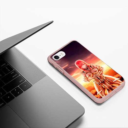Чехол iPhone 7/8 матовый Fairy Tail / 3D-Светло-розовый – фото 3