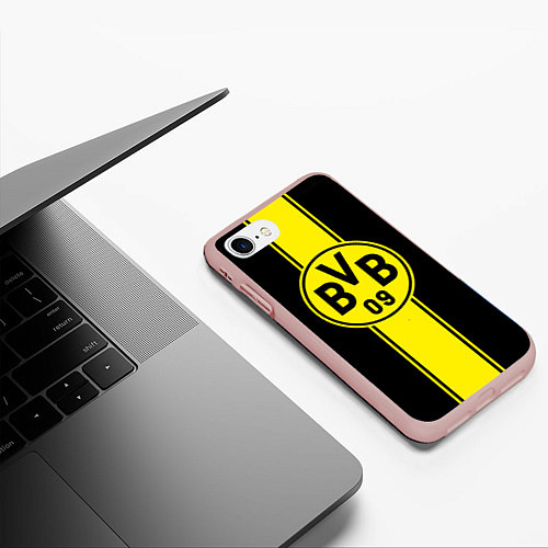 Чехол iPhone 7/8 матовый BVB / 3D-Светло-розовый – фото 3