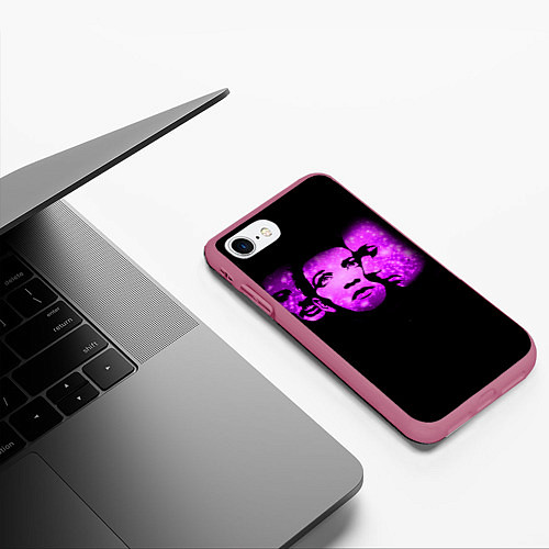 Чехол iPhone 7/8 матовый Placebo / 3D-Малиновый – фото 3
