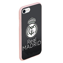 Чехол iPhone 7/8 матовый Real Madrid, цвет: 3D-светло-розовый — фото 2