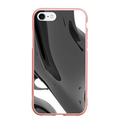 Чехол iPhone 7/8 матовый Краска, цвет: 3D-светло-розовый