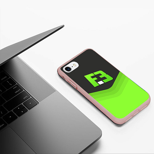 Чехол iPhone 7/8 матовый FlipSid3 Uniform / 3D-Светло-розовый – фото 3