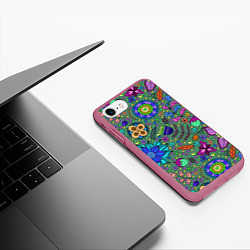 Чехол iPhone 7/8 матовый Pat38, цвет: 3D-малиновый — фото 2