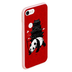 Чехол iPhone 7/8 матовый Panda Warrior, цвет: 3D-светло-розовый — фото 2