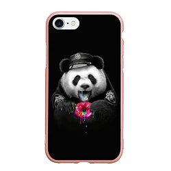 Чехол iPhone 7/8 матовый Donut Panda, цвет: 3D-светло-розовый