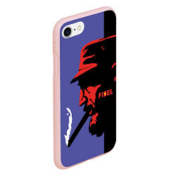 Чехол iPhone 7/8 матовый Fidel, цвет: 3D-светло-розовый — фото 2