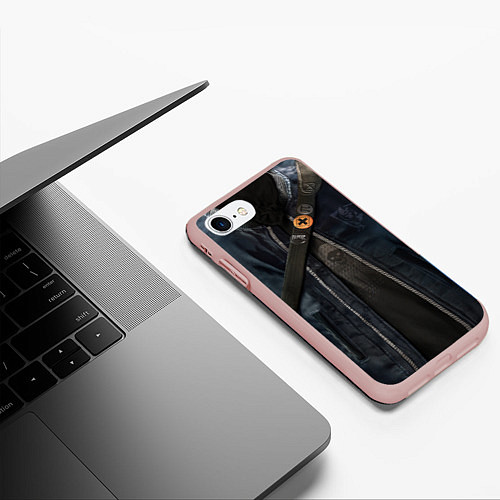 Чехол iPhone 7/8 матовый Watch Dogs 2 / 3D-Светло-розовый – фото 3