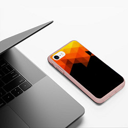 Чехол iPhone 7/8 матовый Trianse, цвет: 3D-светло-розовый — фото 2