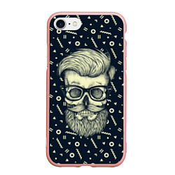 Чехол iPhone 7/8 матовый Hipster is Dead, цвет: 3D-светло-розовый