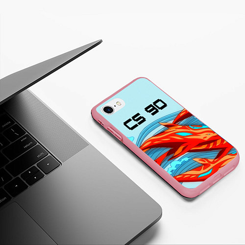 Чехол iPhone 7/8 матовый CS GO: AR Style / 3D-Баблгам – фото 3
