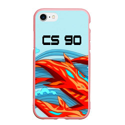 Чехол iPhone 7/8 матовый CS GO: AR Style, цвет: 3D-баблгам