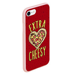 Чехол iPhone 7/8 матовый Extra Cheesy, цвет: 3D-светло-розовый — фото 2