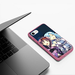 Чехол iPhone 7/8 матовый Konno Yūki3, цвет: 3D-малиновый — фото 2