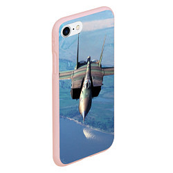 Чехол iPhone 7/8 матовый МиГ-31, цвет: 3D-светло-розовый — фото 2