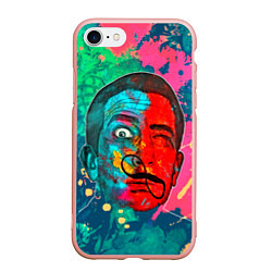 Чехол iPhone 7/8 матовый Dali Art, цвет: 3D-светло-розовый