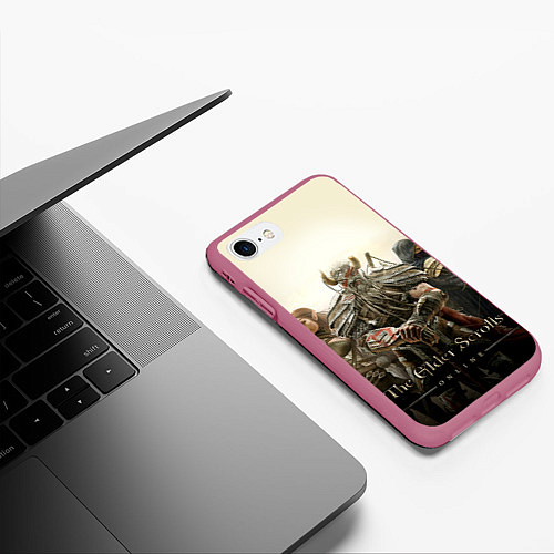 Чехол iPhone 7/8 матовый TES 3 / 3D-Малиновый – фото 3