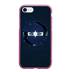 Чехол iPhone 7/8 матовый Evanescence Eyes, цвет: 3D-малиновый
