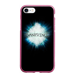 Чехол iPhone 7/8 матовый Evanescence Explode, цвет: 3D-малиновый