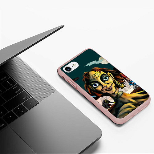Чехол iPhone 7/8 матовый Король и Шут / 3D-Светло-розовый – фото 3