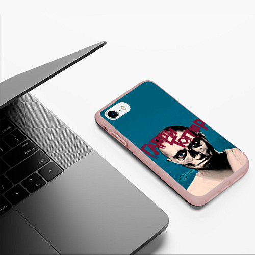 Чехол iPhone 7/8 матовый Гарри Топор / 3D-Светло-розовый – фото 3