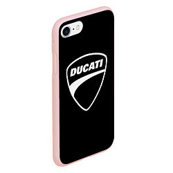 Чехол iPhone 7/8 матовый Ducati, цвет: 3D-светло-розовый — фото 2