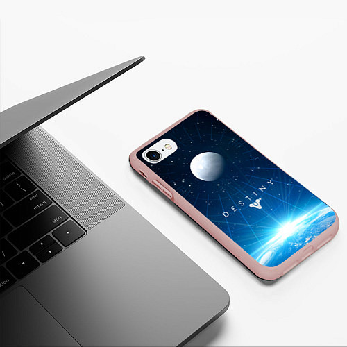 Чехол iPhone 7/8 матовый Destiny Space / 3D-Светло-розовый – фото 3