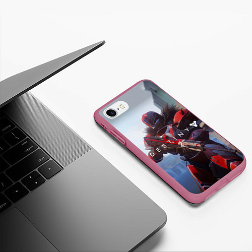 Чехол iPhone 7/8 матовый Destiny / 3D-Малиновый – фото 3
