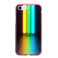 Чехол iPhone 7/8 матовый Evolve, цвет: 3D-малиновый
