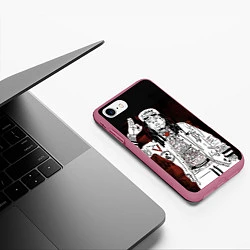 Чехол iPhone 7/8 матовый Lil Wayne: street style, цвет: 3D-малиновый — фото 2